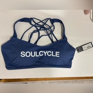Soul Cycle Lululemon Free to Be Wild Sports Bra in Pitch Blue